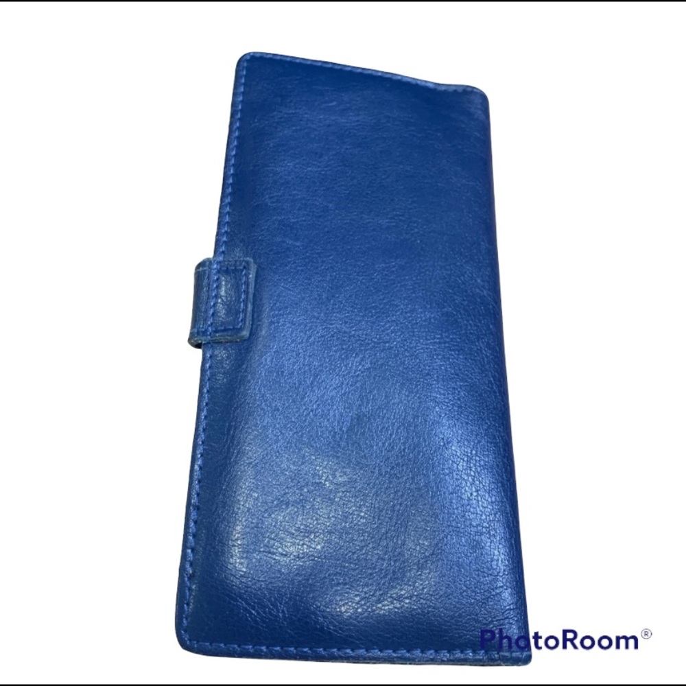 Blue Leather Wallet - Picture 3 of 7